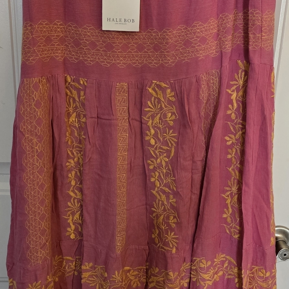 Hale Bob Pink and Gold Women's Skirt NWT - Picture 4 of 5